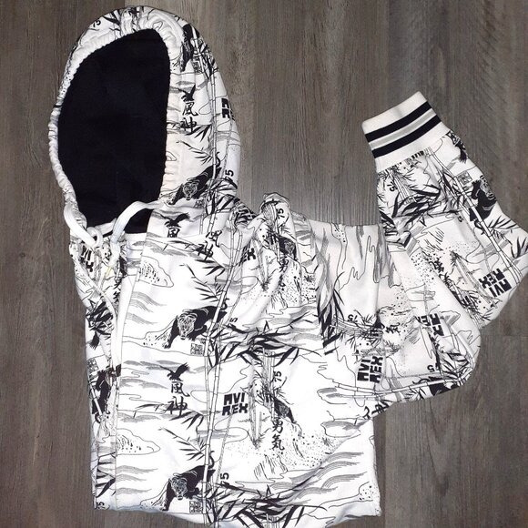 ๐ค Avirex BLACK & WHITE ANIMAL PRINT JACKET ( SZ: L )- $25 - Picture 2 of 8